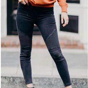 NWT moto zip jeggings